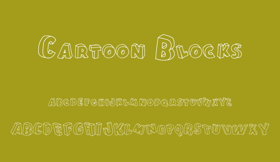 Cartoon Blocks font