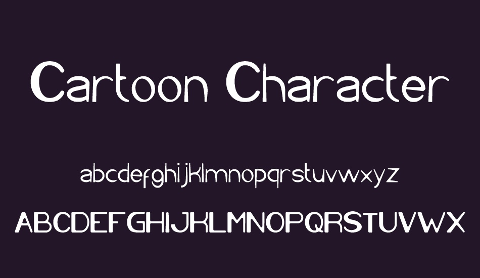 Cartoon Character font