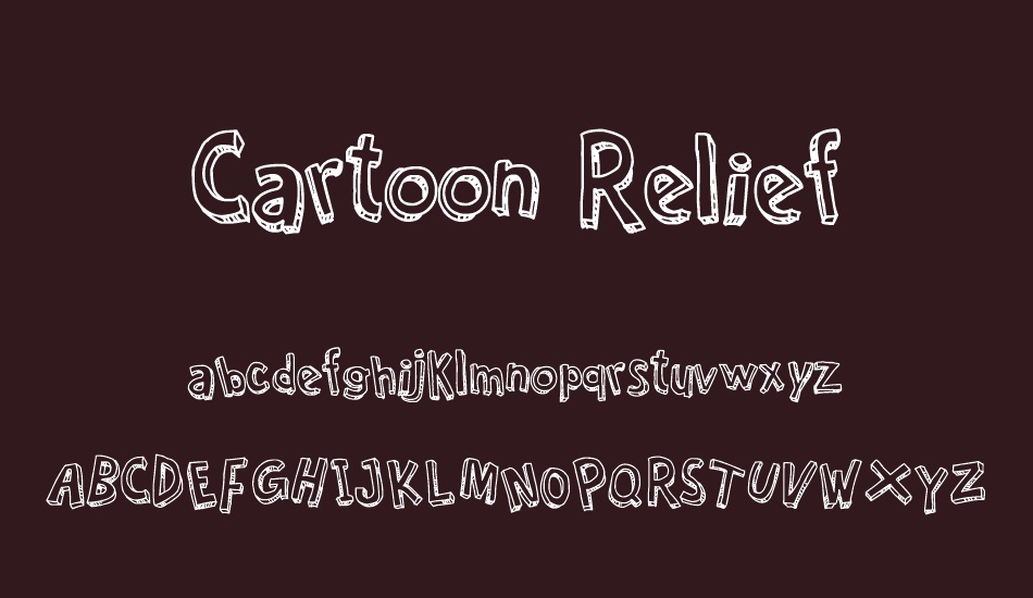 Cartoon Relief font