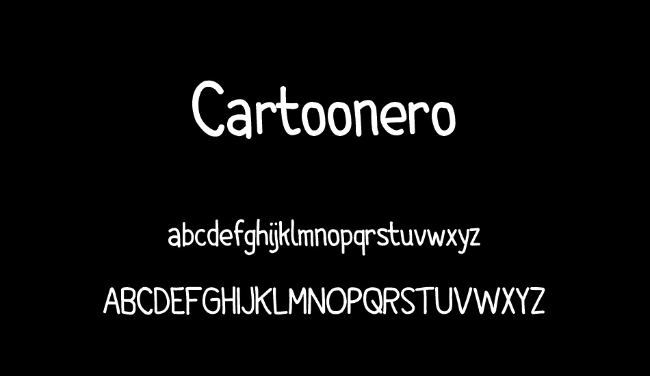 Cartoonero font