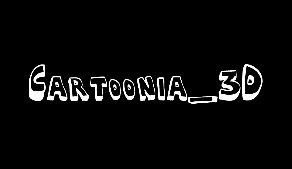 Cartoonia_3D font big