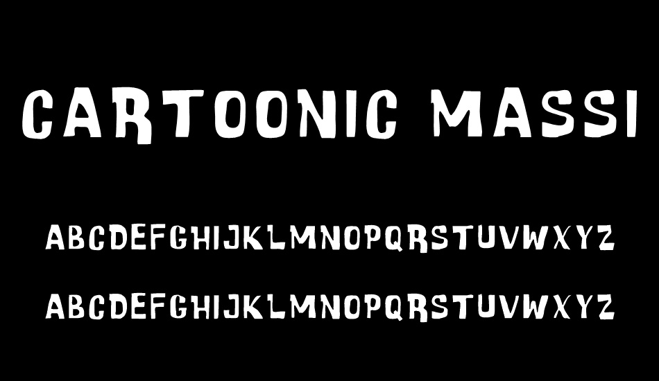 Cartoonic Massive font