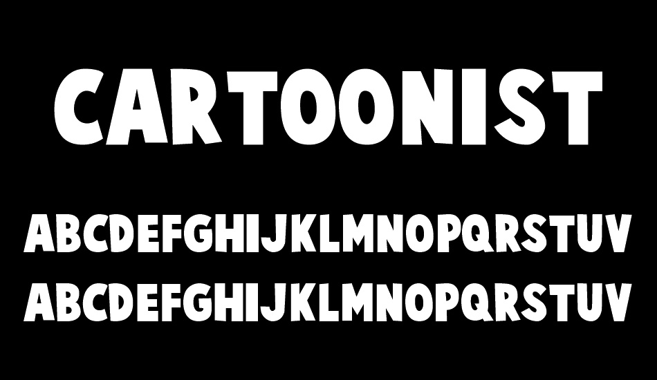 Cartoonist font