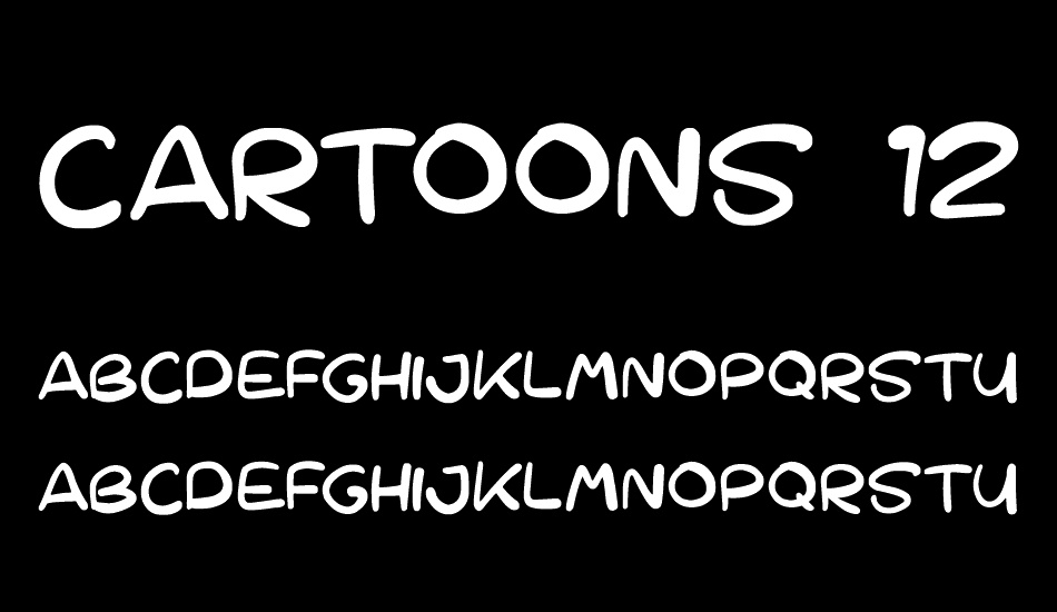 Cartoons 123 font