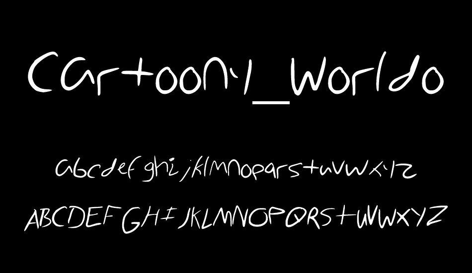 Cartoony_Worldoz font