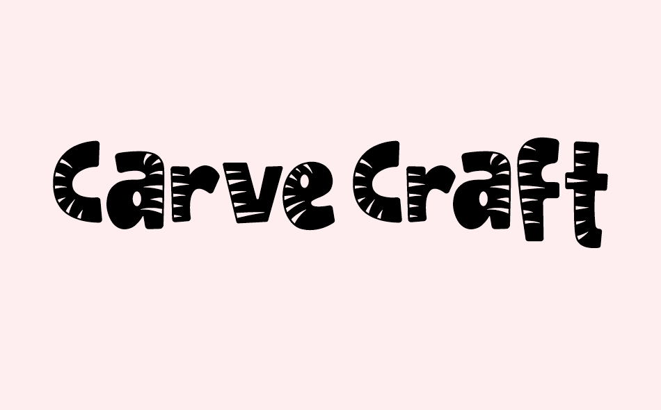 Carve Craft font big