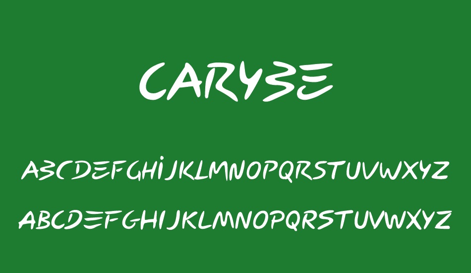 Carybe font