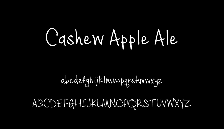 Cashew Apple Ale font