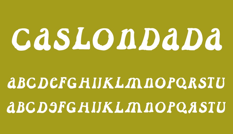 CaslonDadaesque font