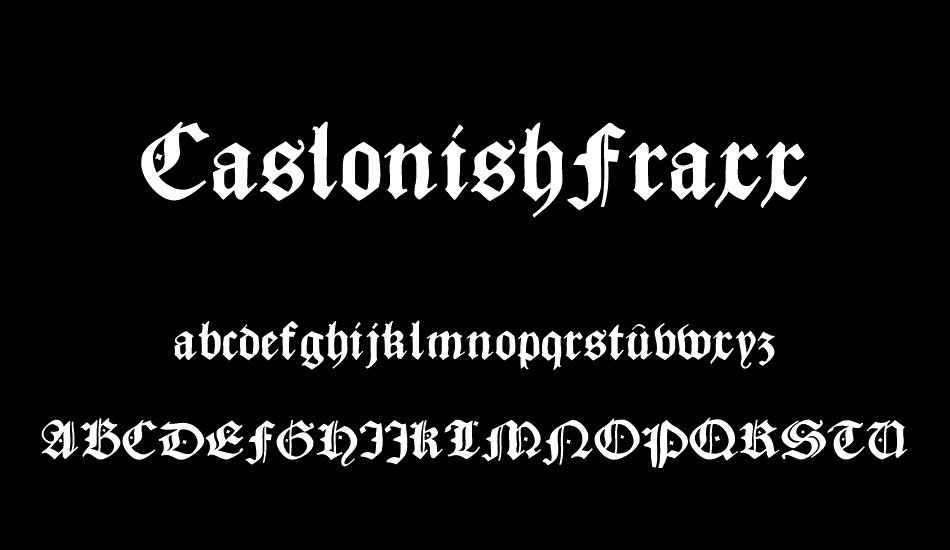 CaslonishFraxx font