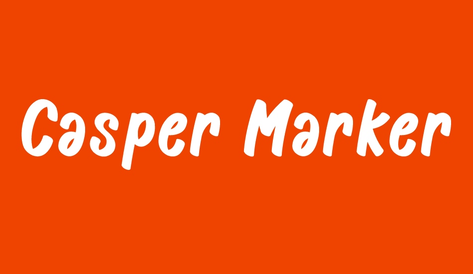 Casper Marker DaFont font big