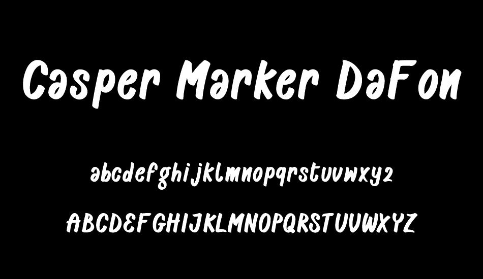 Casper Marker DaFont font