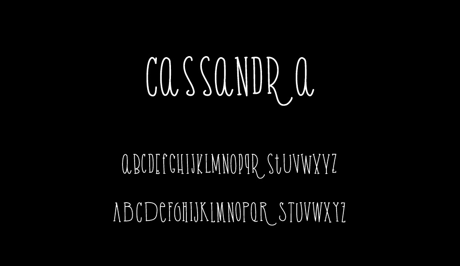 Cassandra font