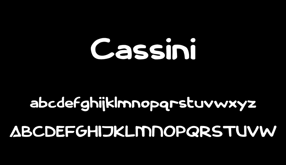 Cassini font