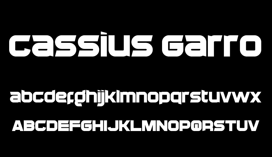 Cassius Garrod font