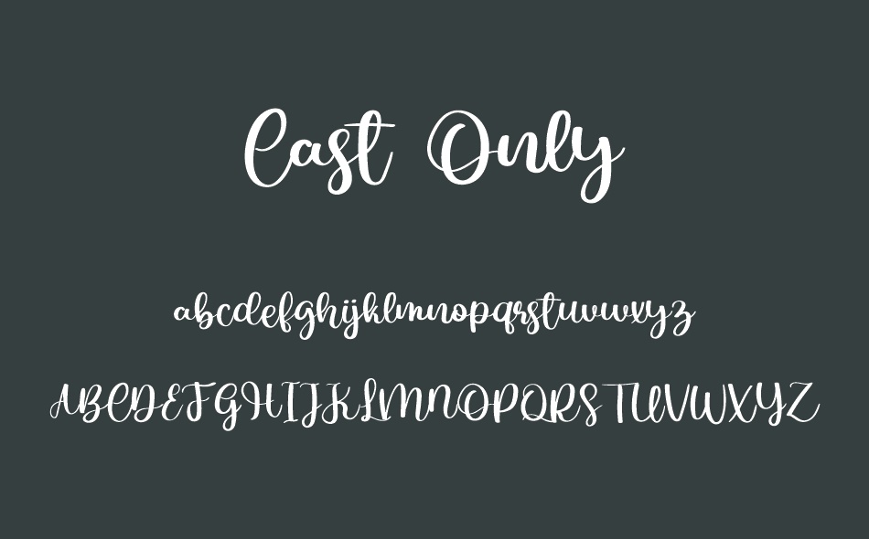 Cast Only font