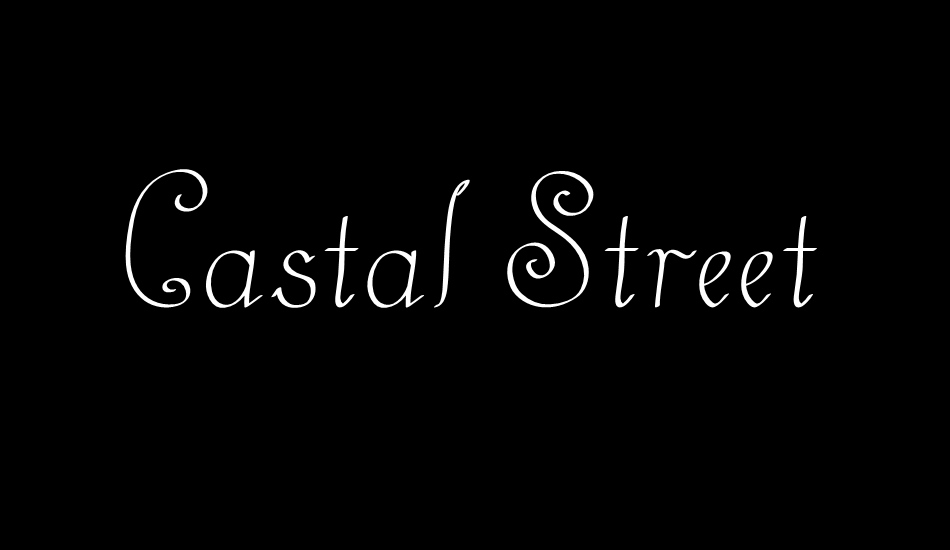 Castal Street font big