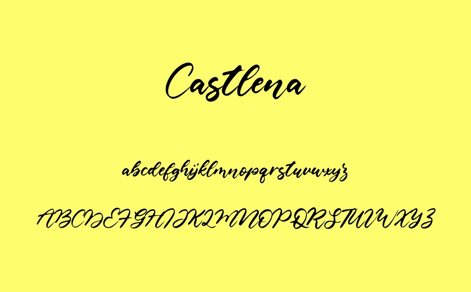 Castlena font