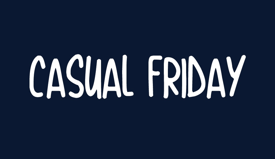 Casual Friday font big