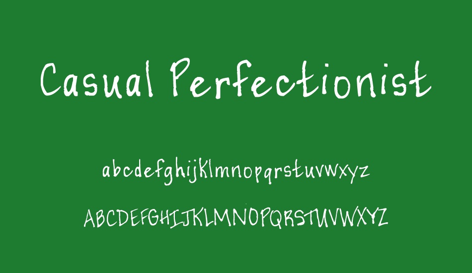 Casual Perfectionist font