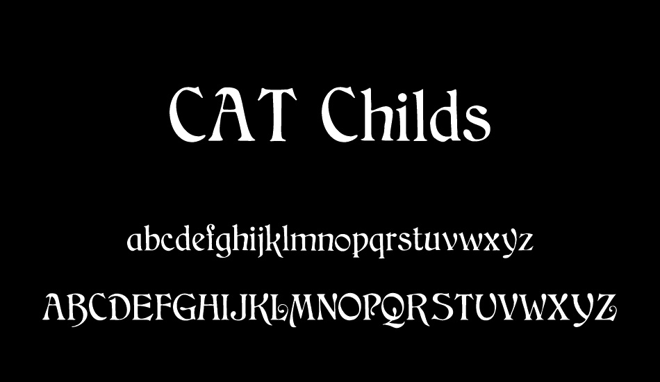 CAT Childs font