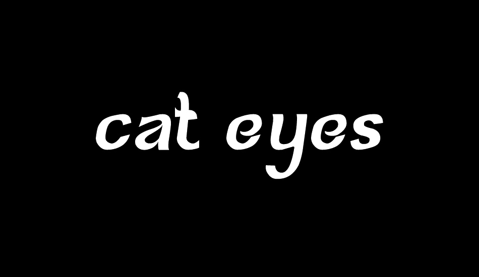 cat eyes font big