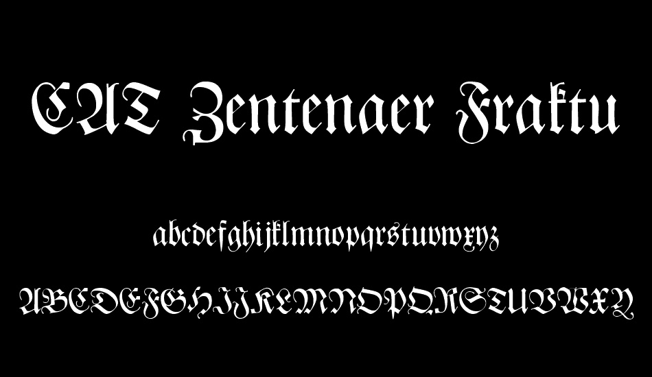 CAT Zentenaer Fraktur UNZ1 font