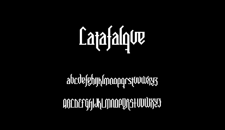 Catafalque font