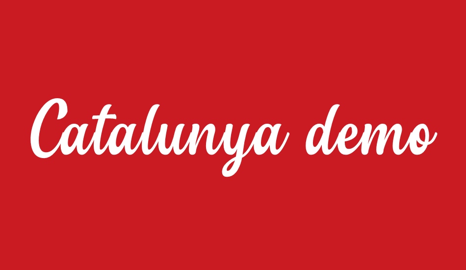 Catalunya demo font big