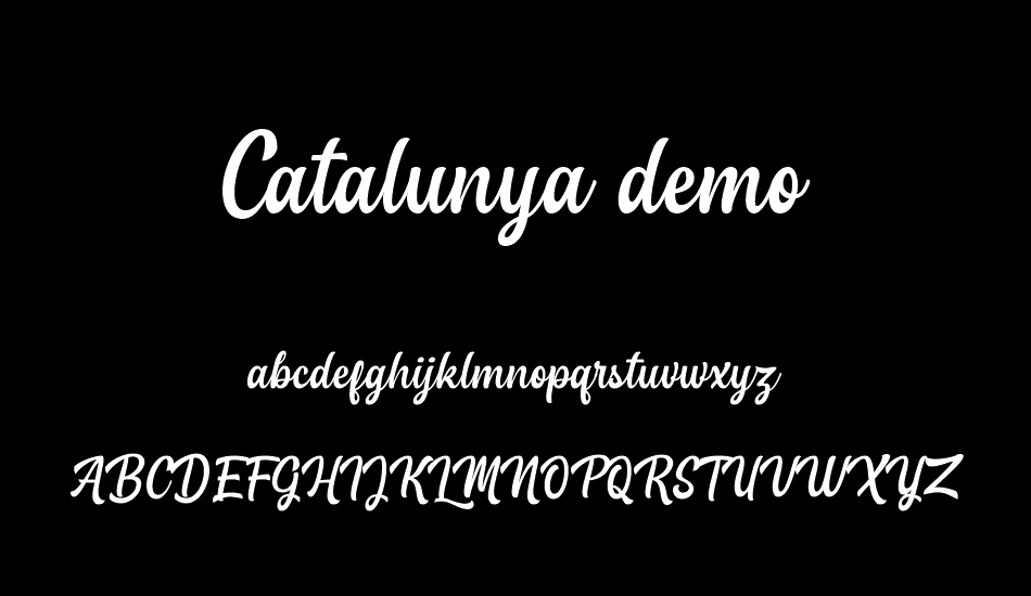 Catalunya demo font