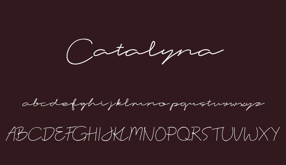 Catalyna font