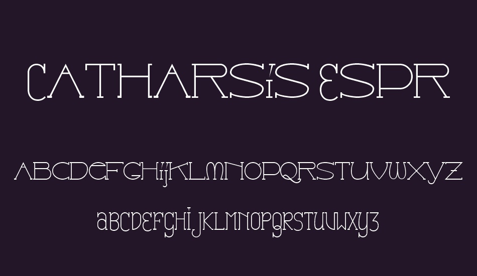 Catharsis Espresso font