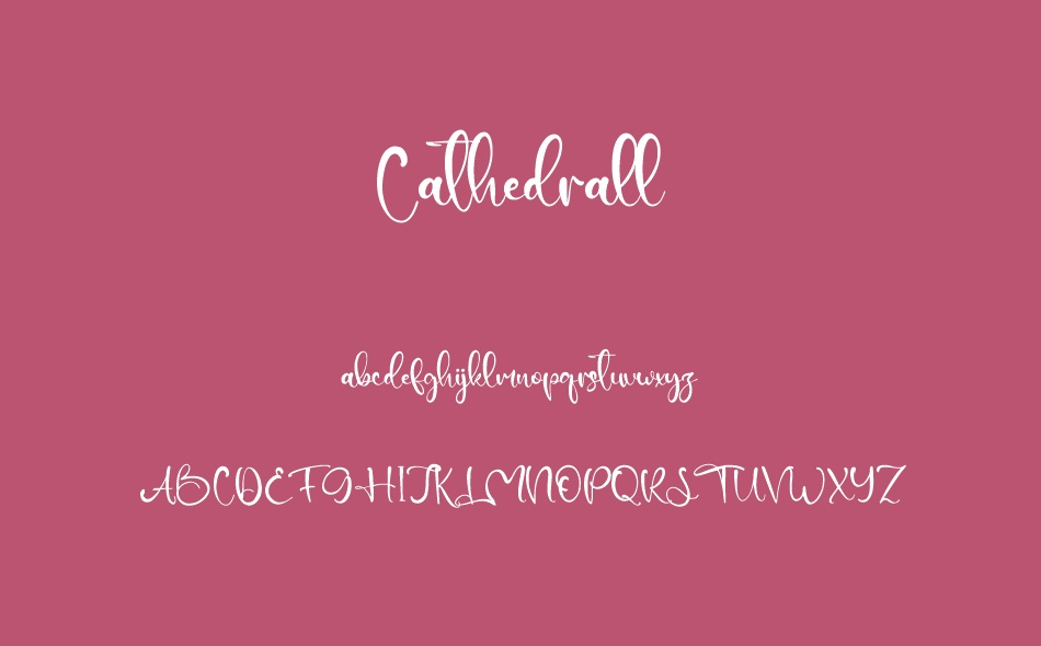 Cathedrall font