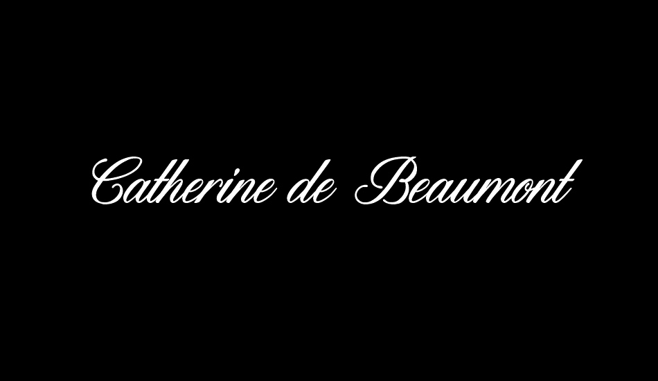 Catherine de Beaumont free font