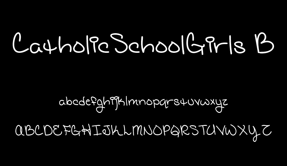 CatholicSchoolGirls BB font