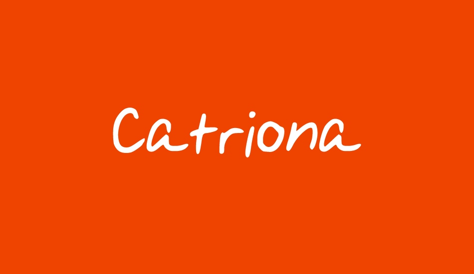 Catriona font big