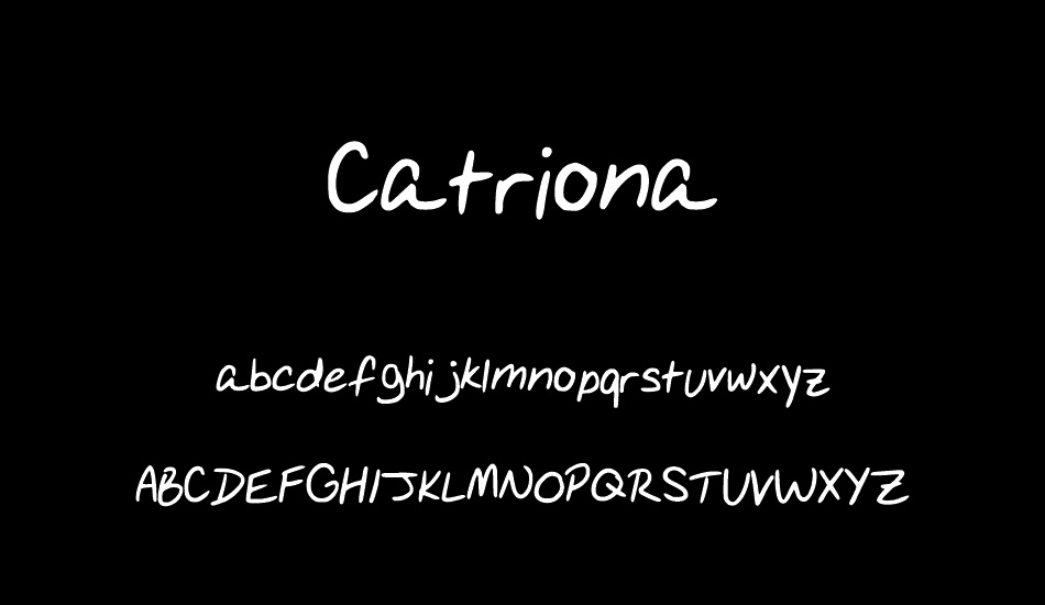 Catriona font