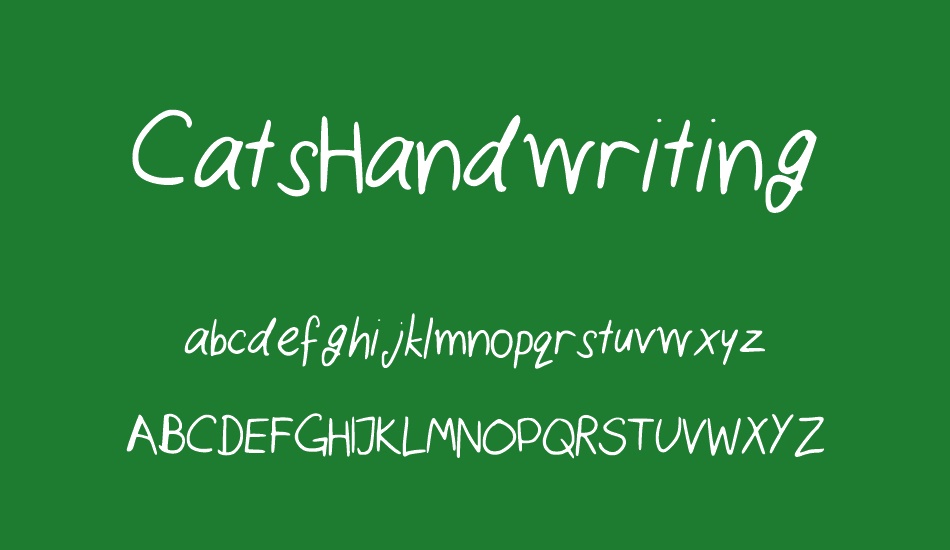 CatsHandwriting font