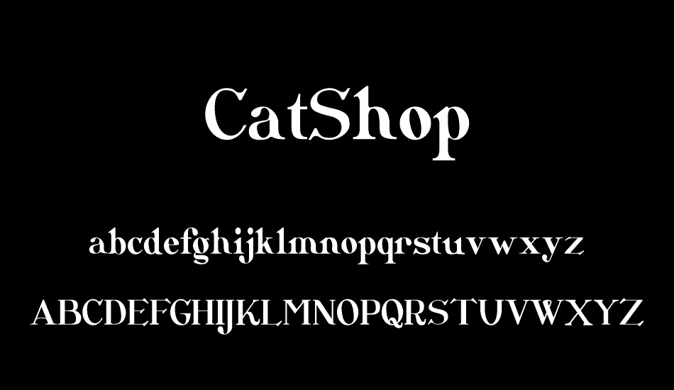 CatShop font