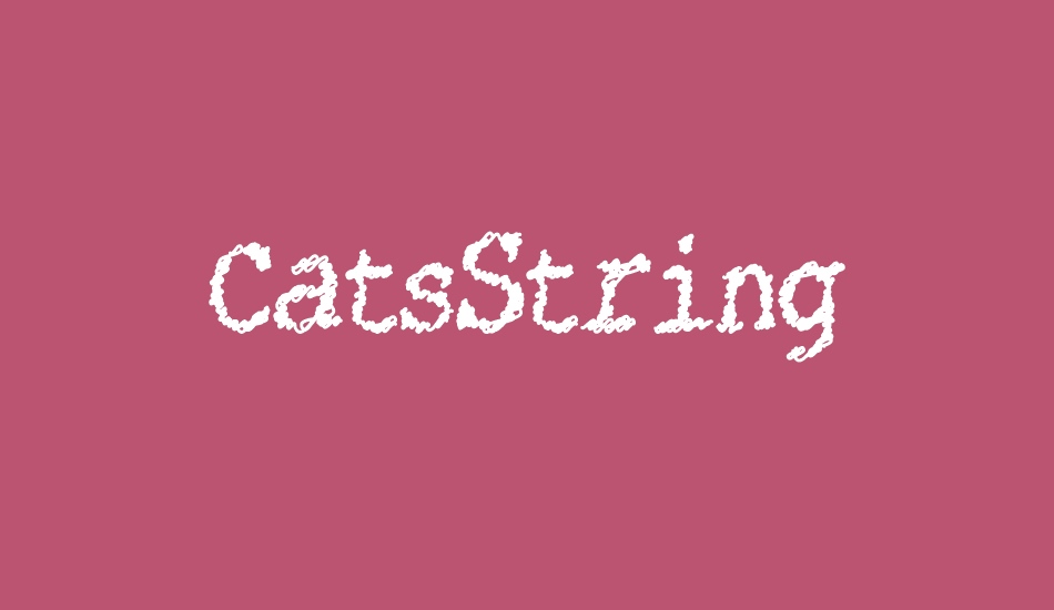 CatsString font big