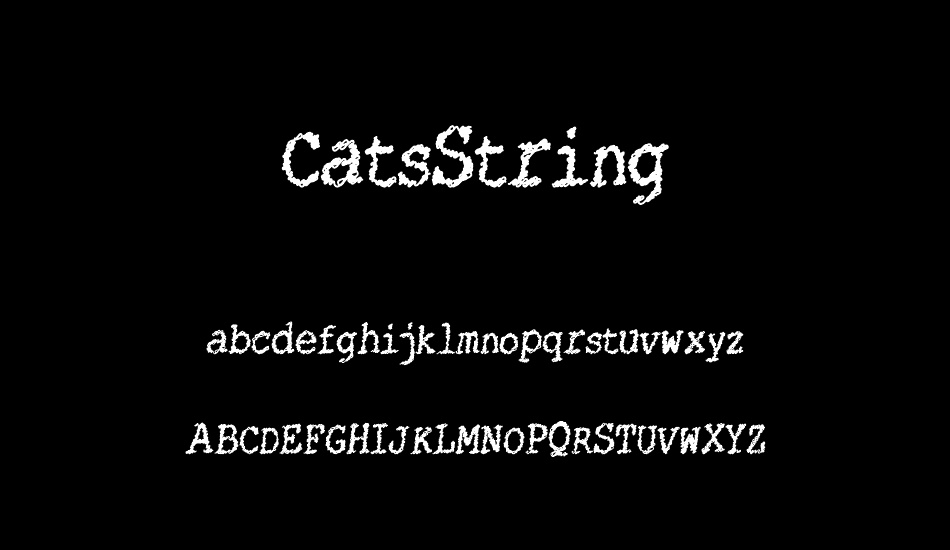 CatsString font