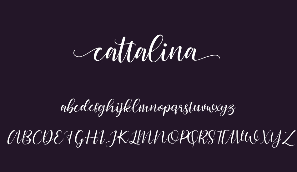 Cattalina font