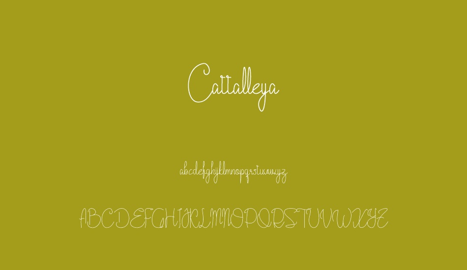 Cattalleya Demo font