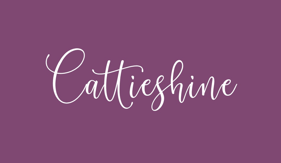 Cattieshine font big