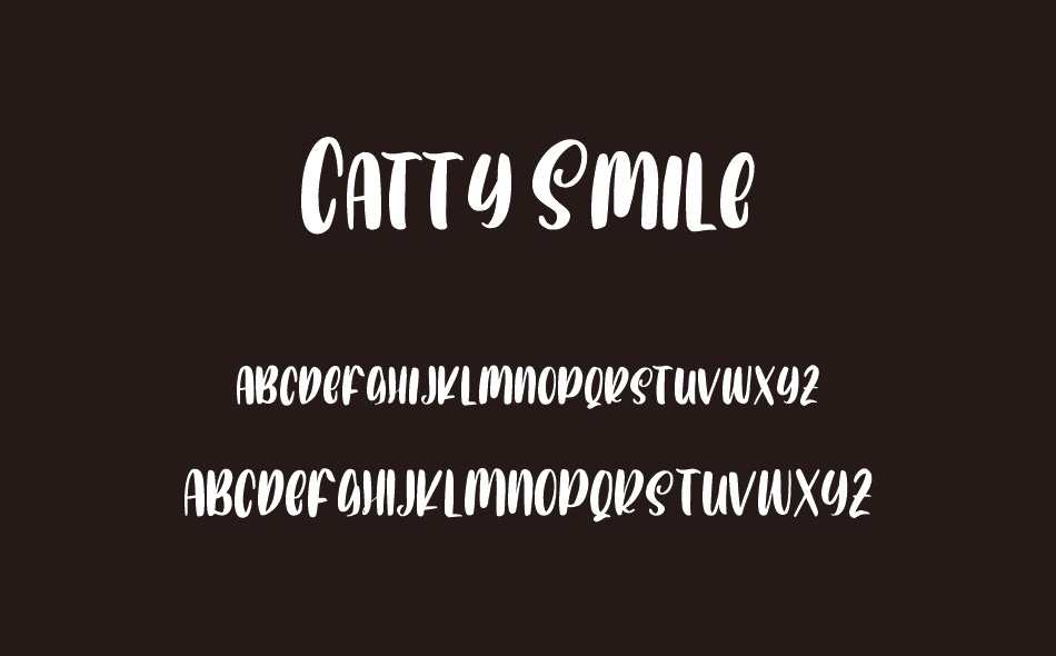 Catty Smile font