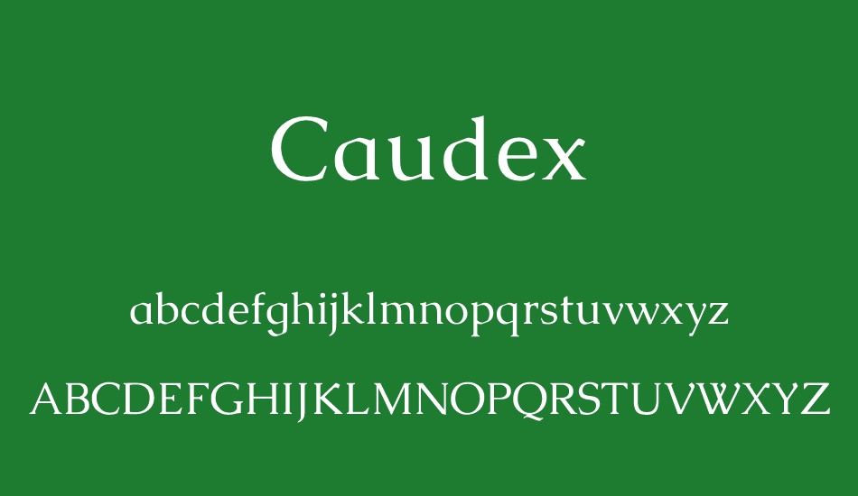 caudex font