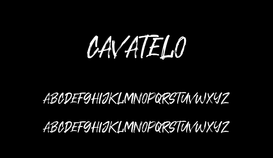 Cavatelo font