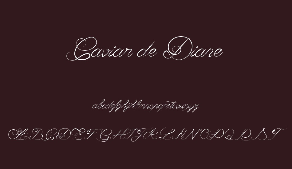 Caviar de Diane font