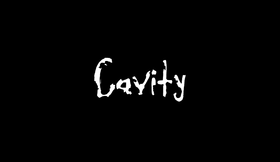 Cavity font big