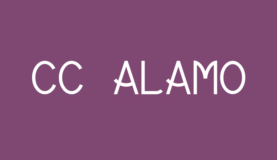 CC Alamo font big